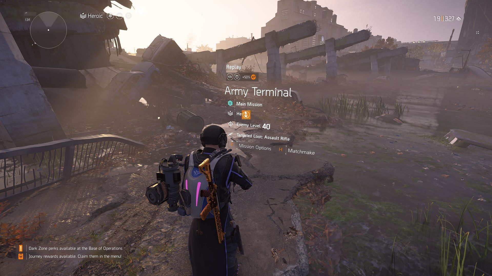 Army Terminal mission entrance in The Division 2's Brooklyn (Image via Ubisoft)